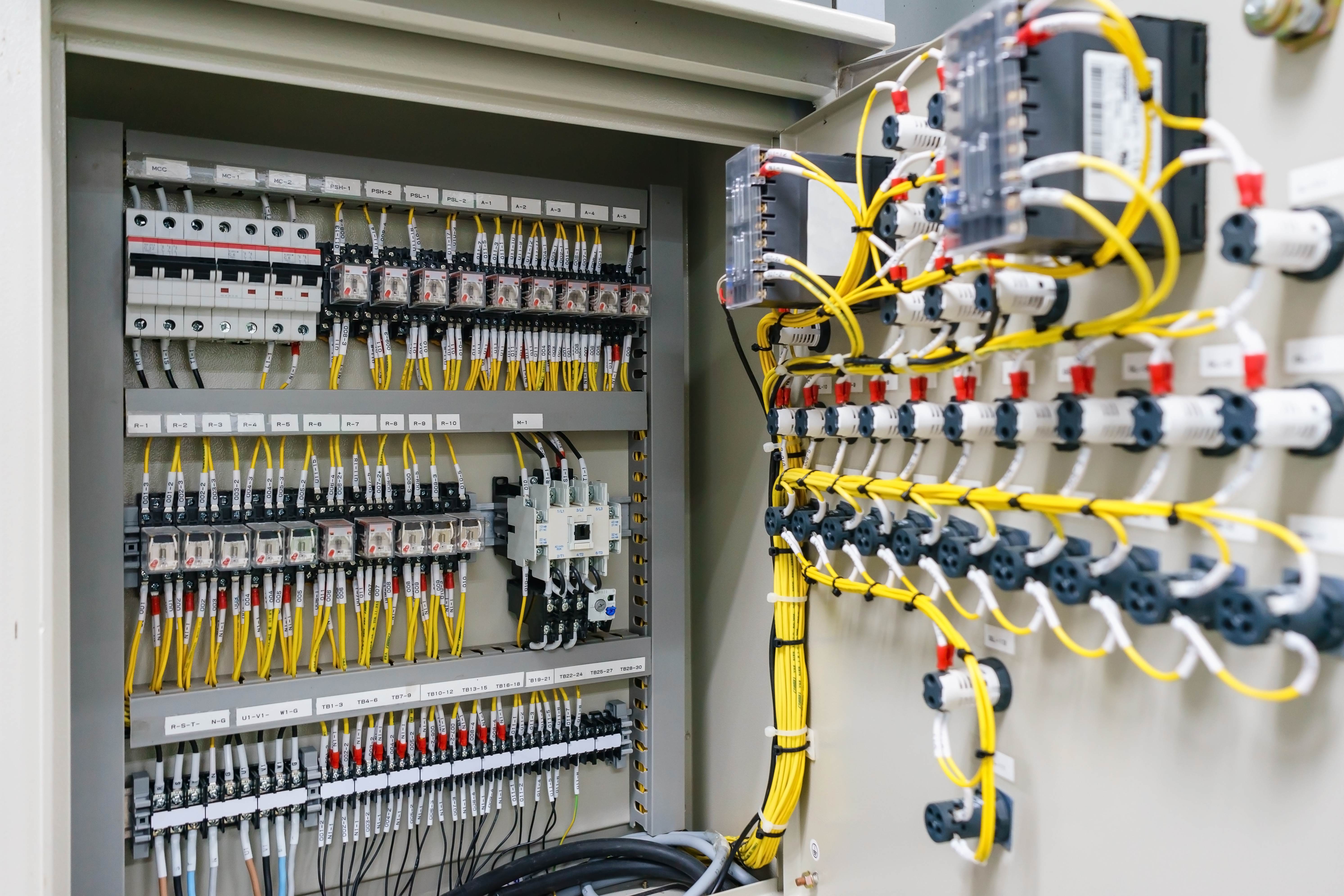 Professionally wired industrial control panel